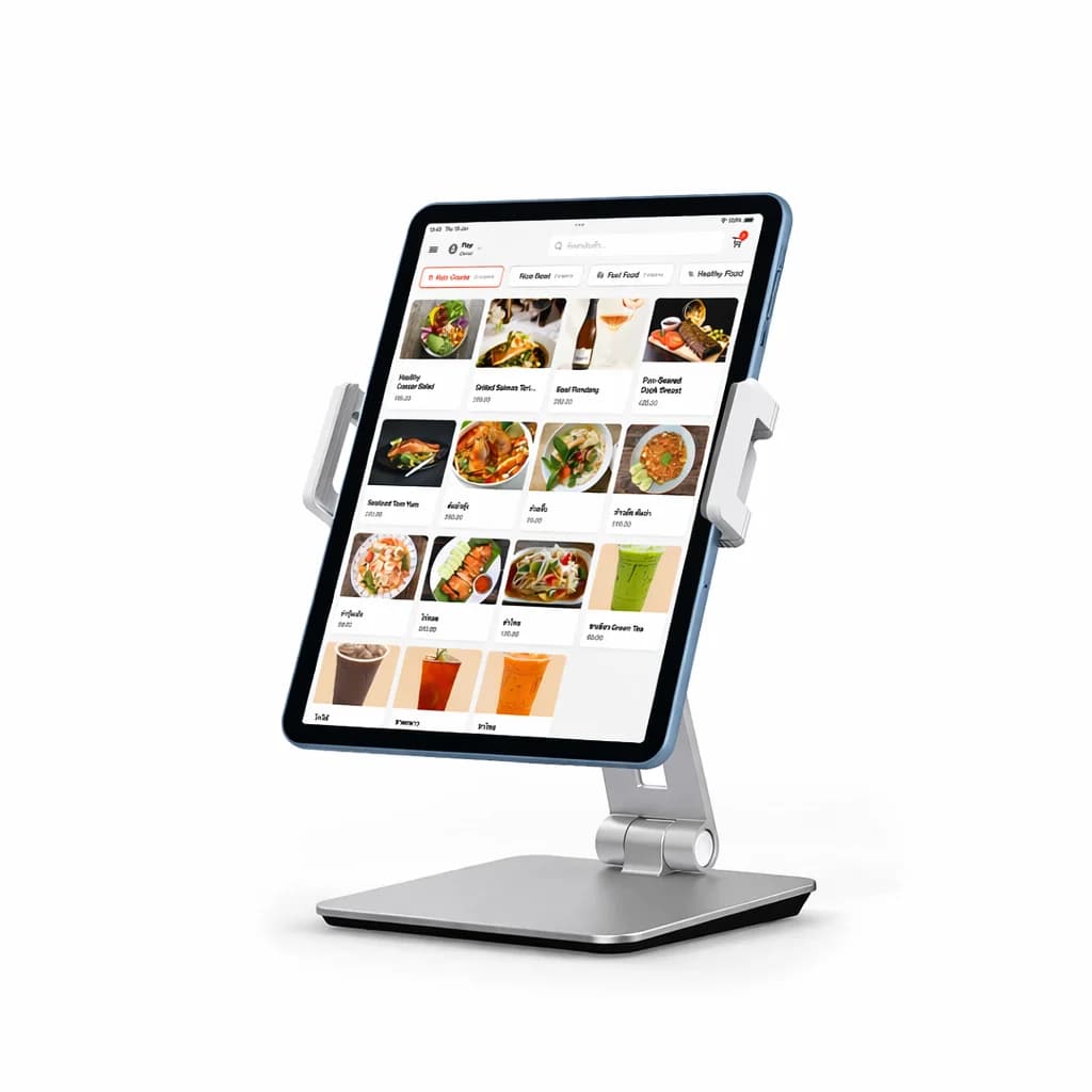 iPad POS stand setup