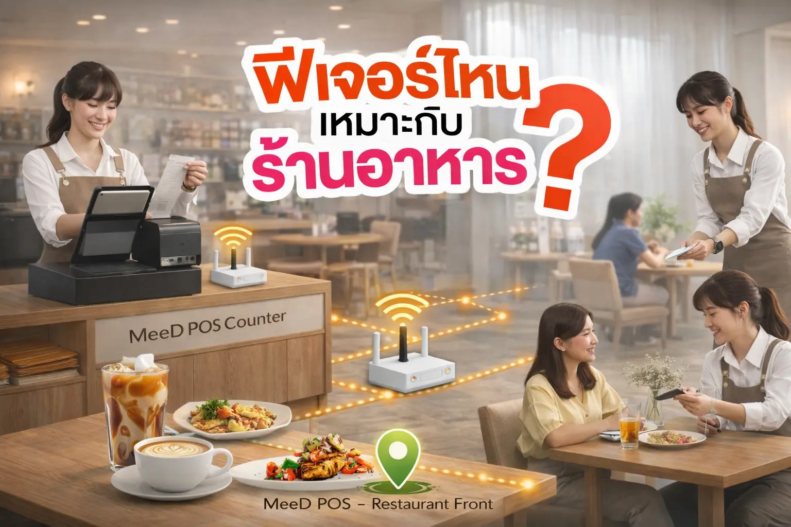 MeeD POS Restaurant Front Illustration