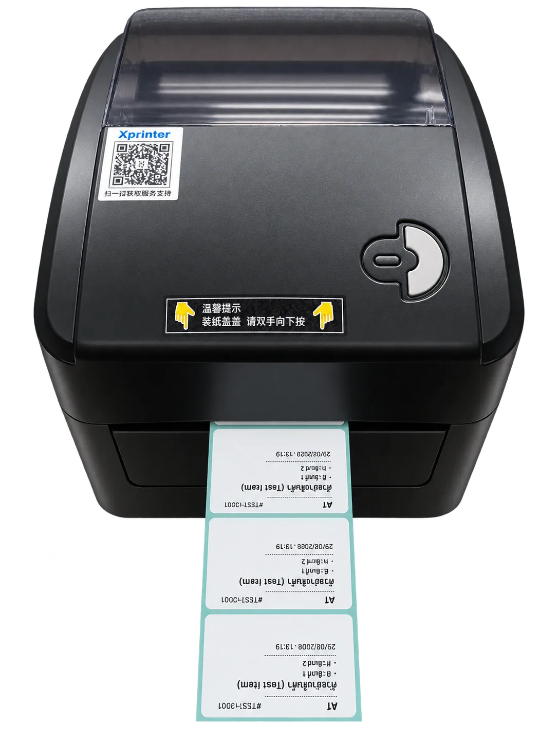 ผลทดสอบเครื่องพิมพ์ Xprinter XP-420B พิมพ์สติ๊กเกอร์ติดแก้วออกมาทีละดวง